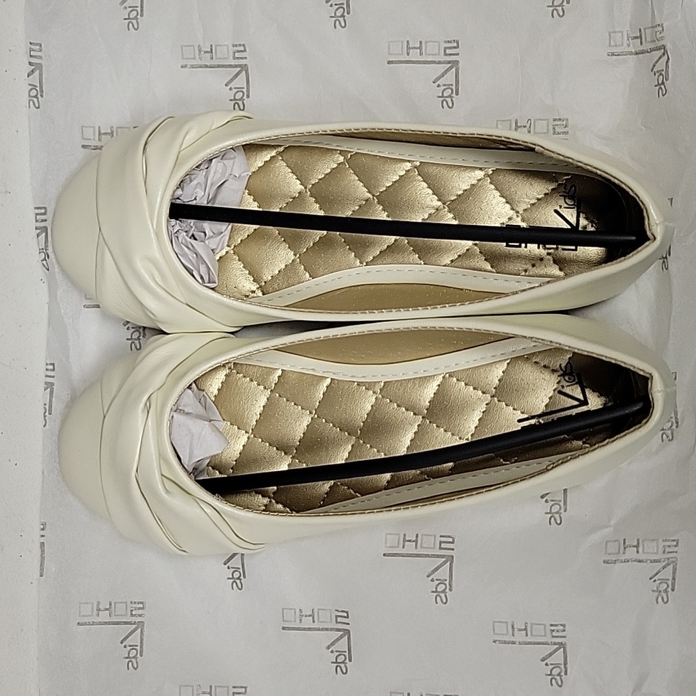 NEW Soho kids isabelle-2k little girls creme color flats